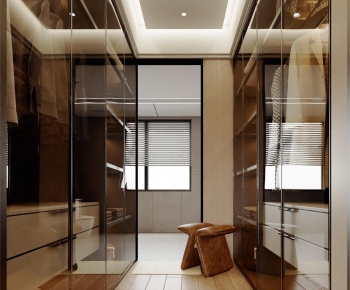 Modern Clothes Storage Area-ID:505687954