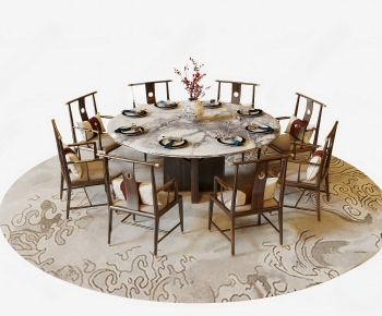New Chinese Style Dining Table And Chairs-ID:959280974