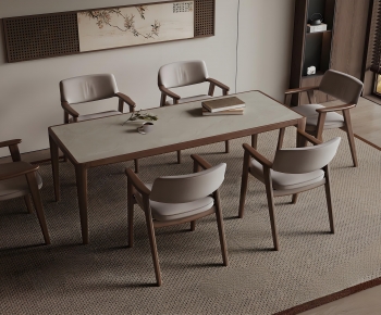 New Chinese Style Dining Table And Chairs-ID:247896919