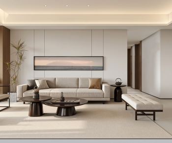 New Chinese Style A Living Room-ID:119373084