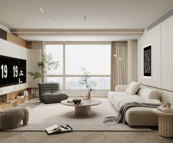 Modern A Living Room-ID:445102938