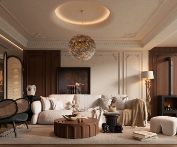 French Style A Living Room-ID:430274016