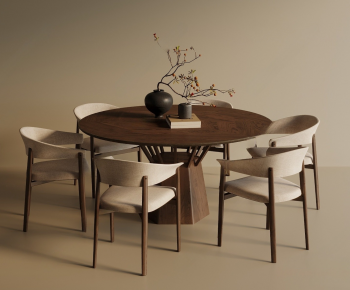 New Chinese Style Dining Table And Chairs-ID:579003106