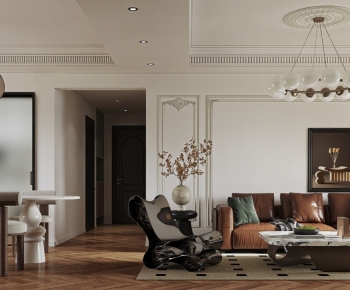 French Style A Living Room-ID:859978912