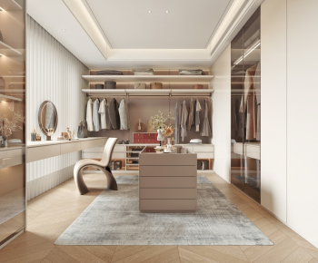 Modern Clothes Storage Area-ID:389442922