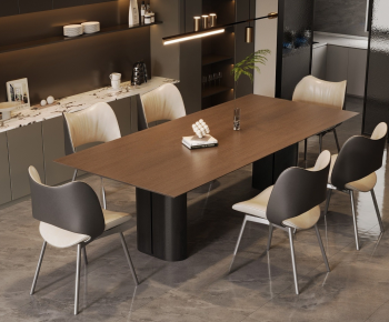 Modern Dining Table And Chairs-ID:341970998