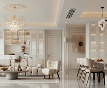French Style A Living Room-ID:630386113