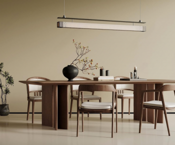 New Chinese Style Dining Table And Chairs-ID:126490642