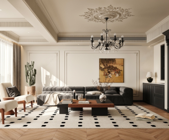 French Style A Living Room-ID:335237037