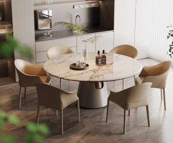 Modern Dining Table And Chairs-ID:728916885