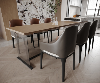 Modern Dining Table And Chairs-ID:437201984