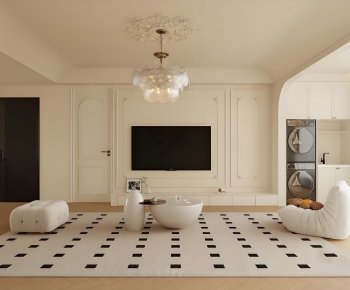 French Style A Living Room-ID:906042105