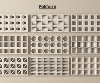 Modern Cement Brick Screen Partition-ID:738399985