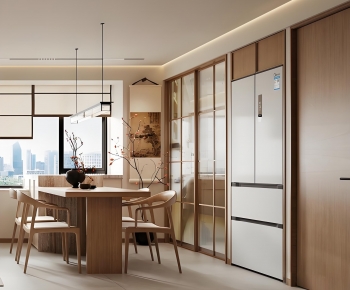 New Chinese Style Dining Room-ID:672461997