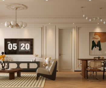 French Style A Living Room-ID:298603066