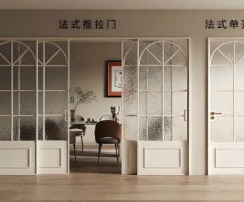 French Style Sliding Door-ID:136682995