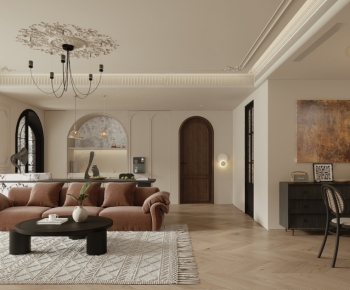 French Style A Living Room-ID:814522985