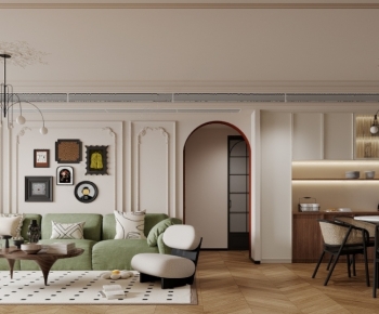 French Style A Living Room-ID:808926119