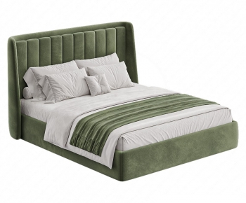 Modern Double Bed-ID:391510966