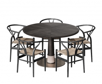 Modern Dining Table And Chairs-ID:623805058