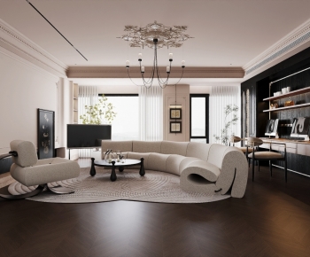 French Style A Living Room-ID:918067931