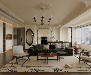 French Style A Living Room-ID:366990099
