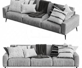 Modern Three-seat Sofa-ID:455250723