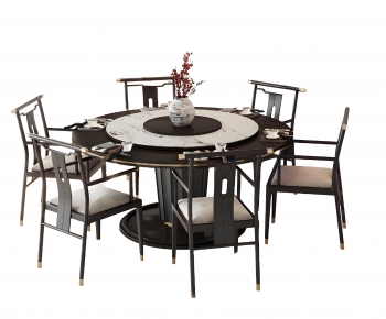 New Chinese Style Dining Table And Chairs-ID:885643965