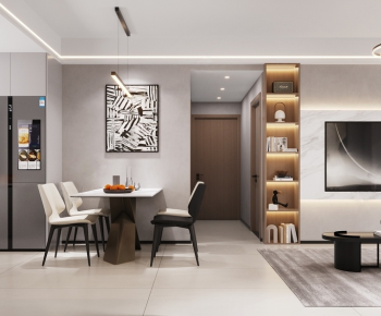 Modern A Living Room-ID:714703084