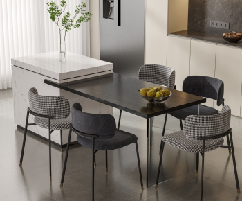 Modern Dining Table And Chairs-ID:599370002