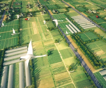 Modern Architectural Bird's-eye View Planning-ID:773542881