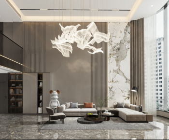 Modern A Living Room-ID:837739946