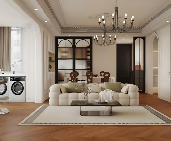 Modern A Living Room-ID:421689993