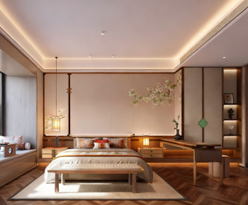 New Chinese Style Bedroom-ID:274754058