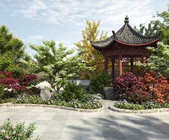New Chinese Style Courtyard/landscape-ID:726584911