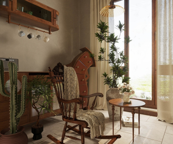 French Style Rocking Chair-ID:806767942