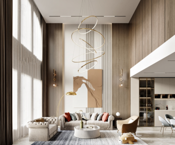 Modern A Living Room-ID:266125922