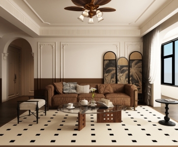 French Style A Living Room-ID:456265934