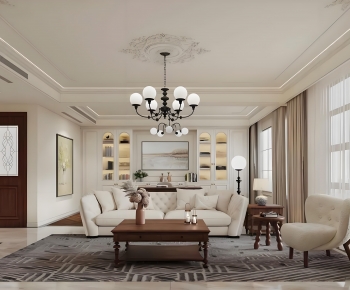 French Style A Living Room-ID:439857969