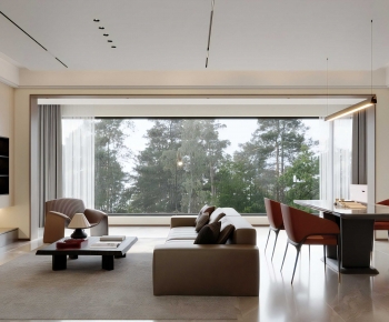 Modern A Living Room-ID:736720698