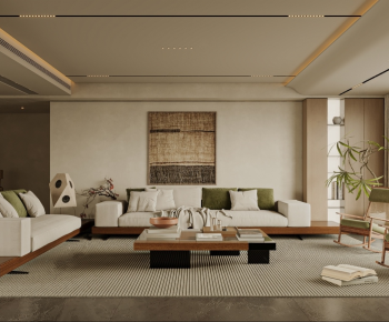 Wabi-sabi Style A Living Room-ID:763967041
