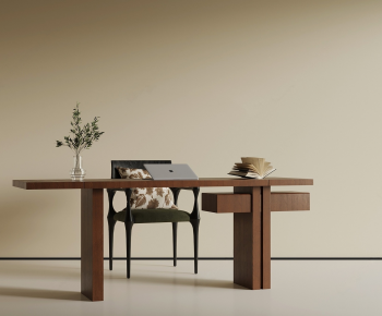 Modern Computer Desk And Chair-ID:584034925