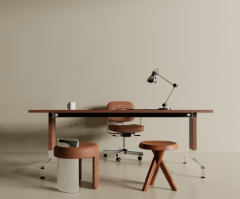 Modern Computer Desk And Chair-ID:112080666