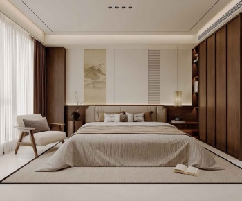 New Chinese Style Bedroom-ID:646449091