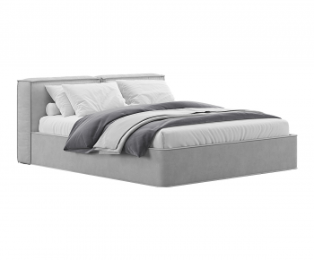 Modern Double Bed-ID:334526069