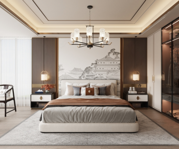 New Chinese Style Bedroom-ID:976059424