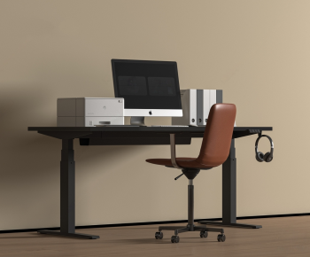 Modern Computer Desk And Chair-ID:901741984