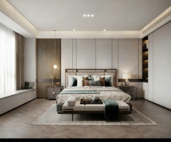 New Chinese Style Bedroom-ID:684515005