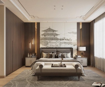 New Chinese Style Bedroom-ID:124947072
