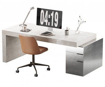 Modern Office Desk And Chair-ID:459419019